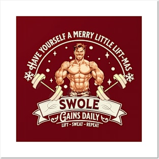 Swole Lift-mas Posters and Art